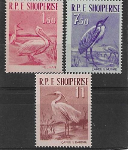 Албания, Птицы, 1961, 3 марки